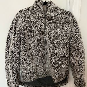 True Grit style fuzzy pullover